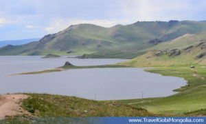 view of Terkhiin Tsagaan Lake