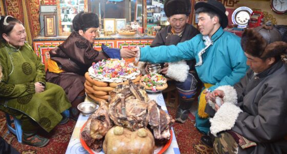 Tsagaan Sar celebration ceremony