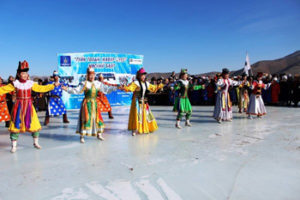 Opening ceremony of the Ice Festival Khuvsgul Lake