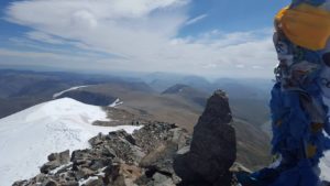 top view from the Malchin Peak