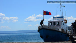 boat on Khuvsgul Lake